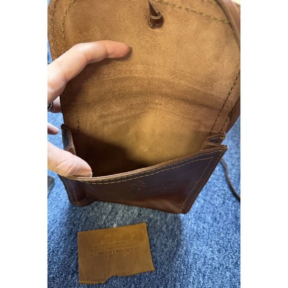 VTG Saddleback Leather Satchel Strap Small Messenger Bag Mens - Picture 8 of 10